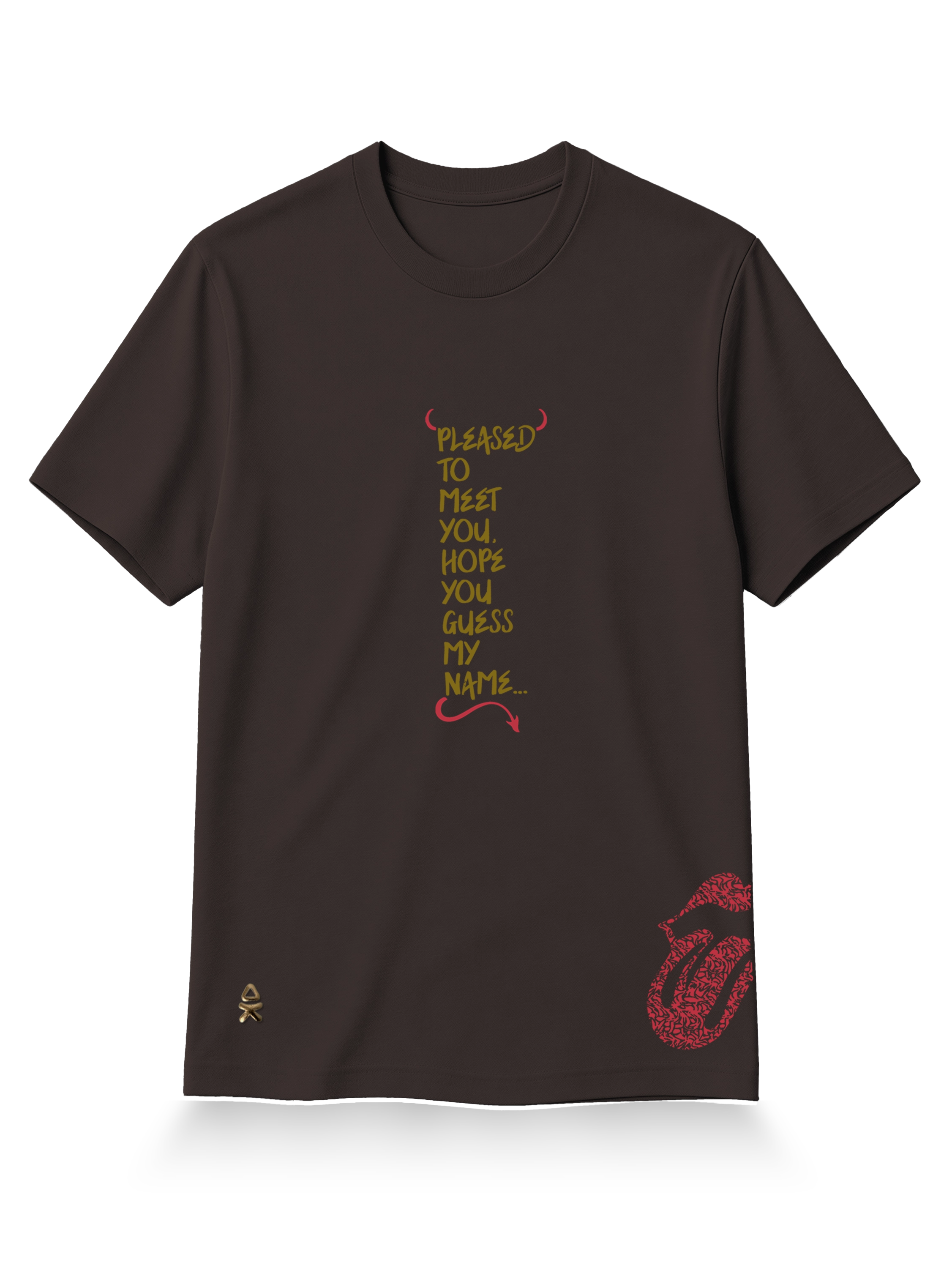 T-shirt Sympathy 4 the DVL na cor Chocolate