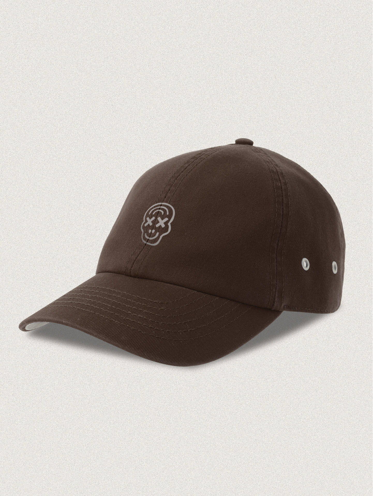 Gorra Basic Skull Chocolate en color Chocolate, foto 3