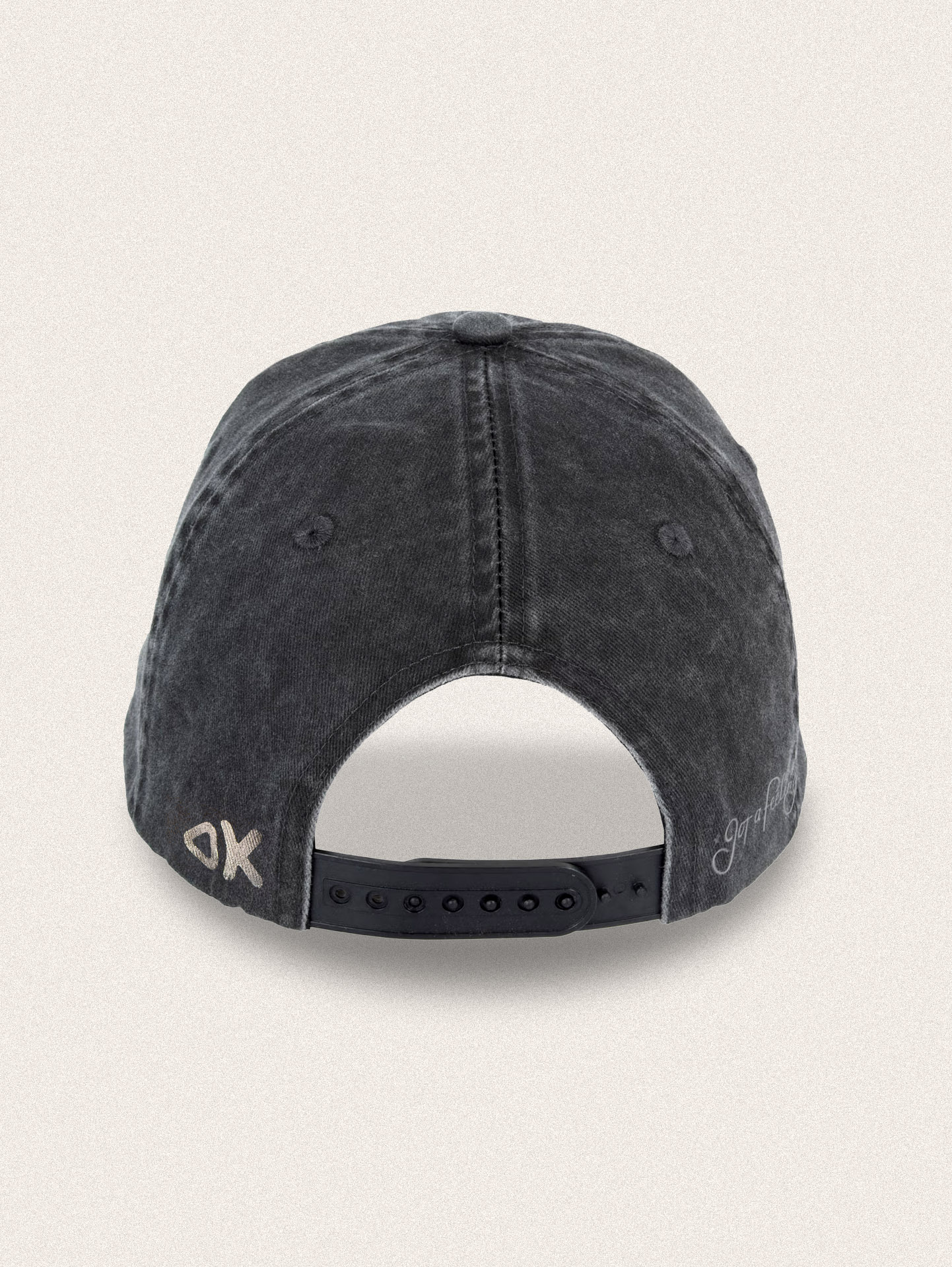 Gorra Destroyed ILRNR Black & Silver en color Destroyed black, foto 2