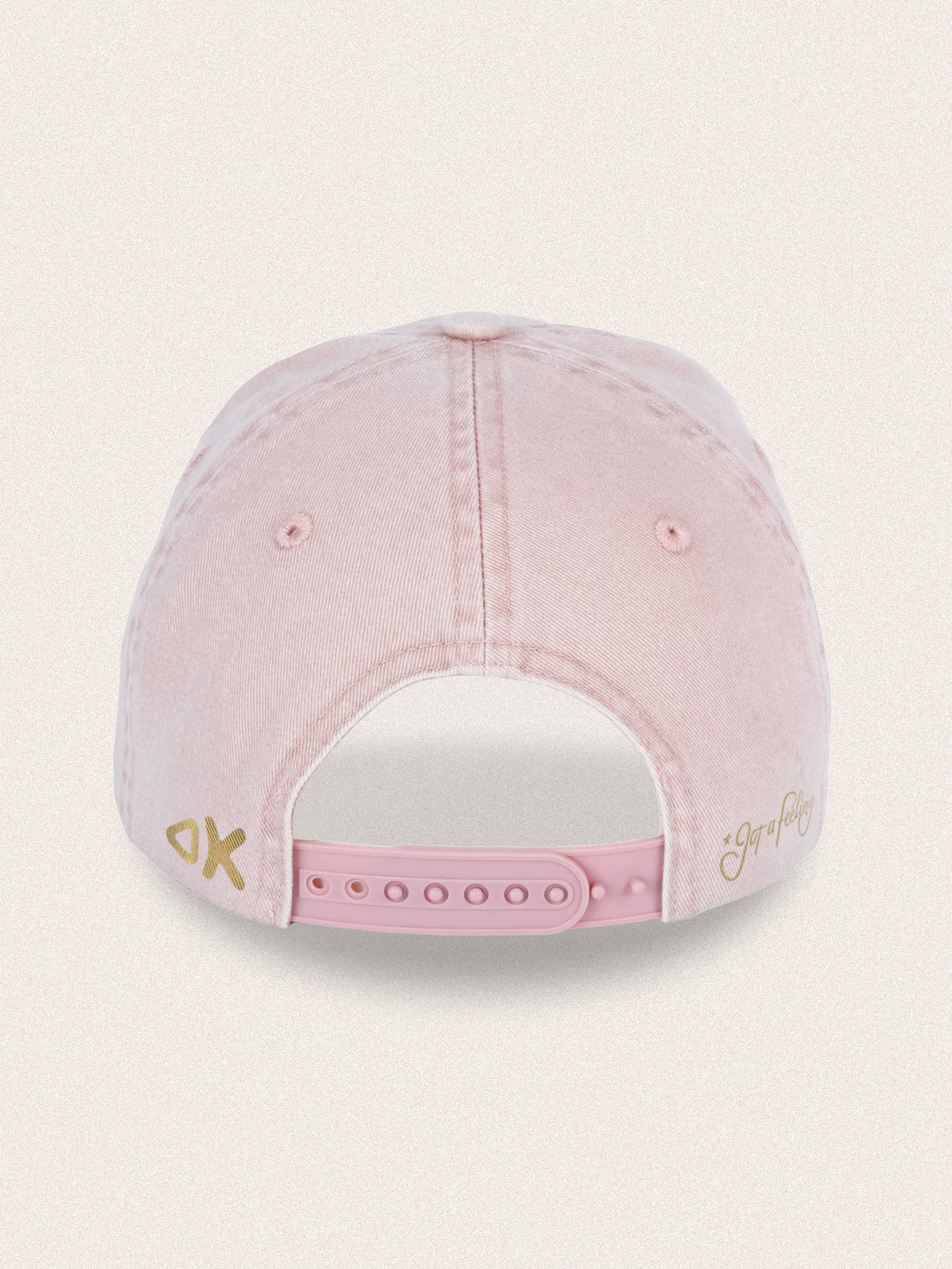 Gorra Destroyed ILRNR Pink & Gold en color Destroyed pink, foto 2