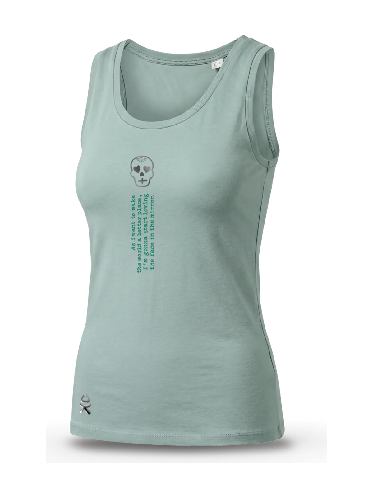 Camiseta Face in the mirror en color Women Soft Green