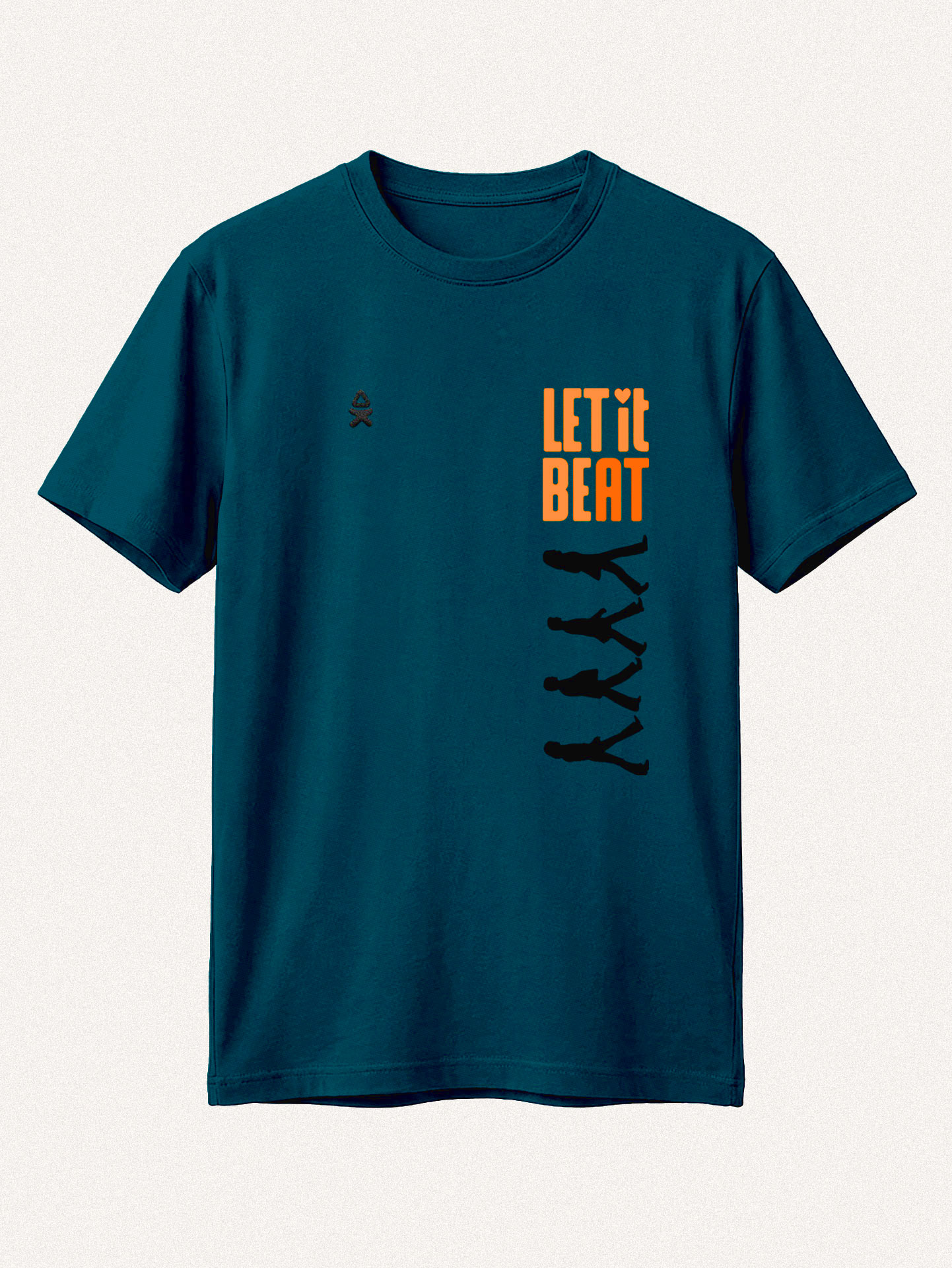 T-shirt Let it beat na cor Dark Blue
