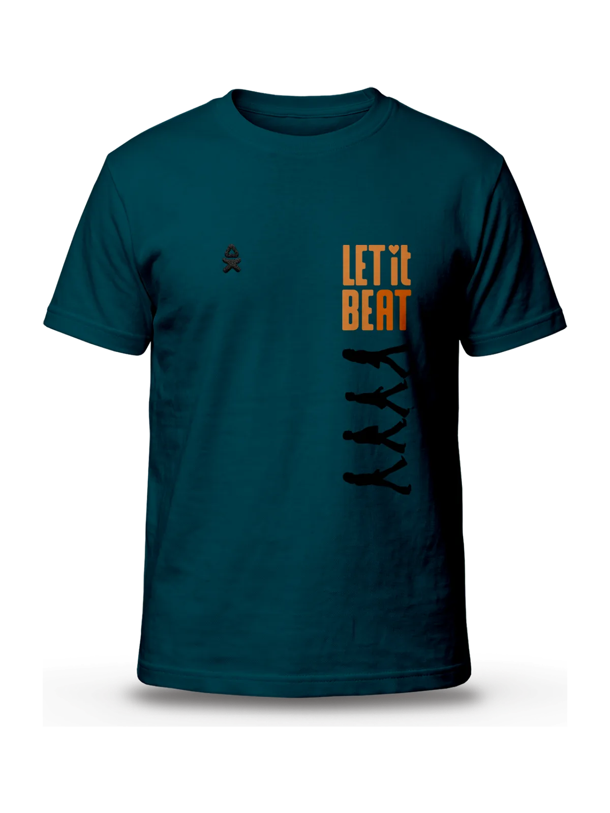 Camiseta Let it beat en color Dark Blue
